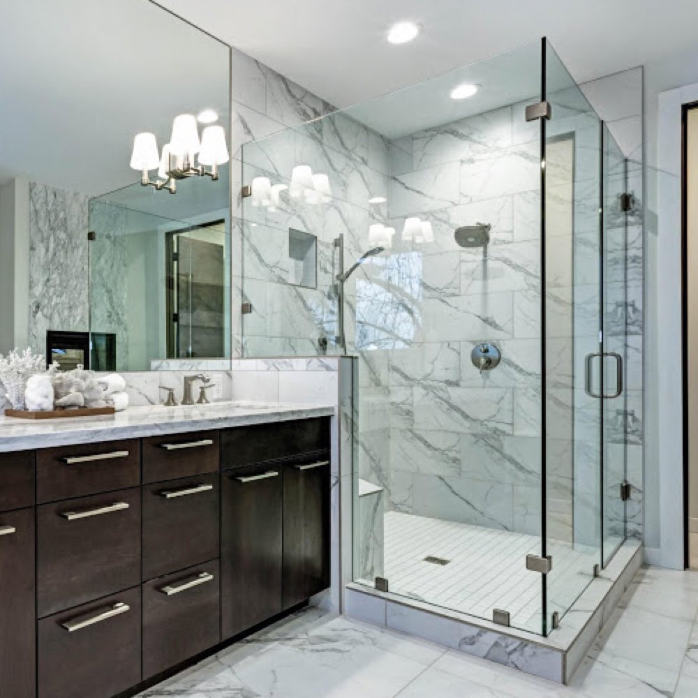 Custom Frameless Shower Door Installation